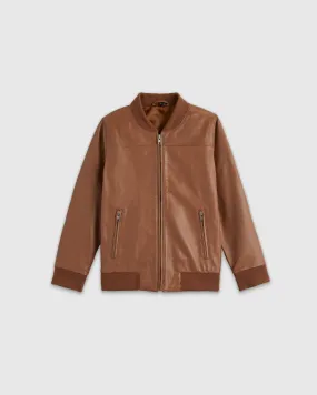 100% Leather Bomber Jacket