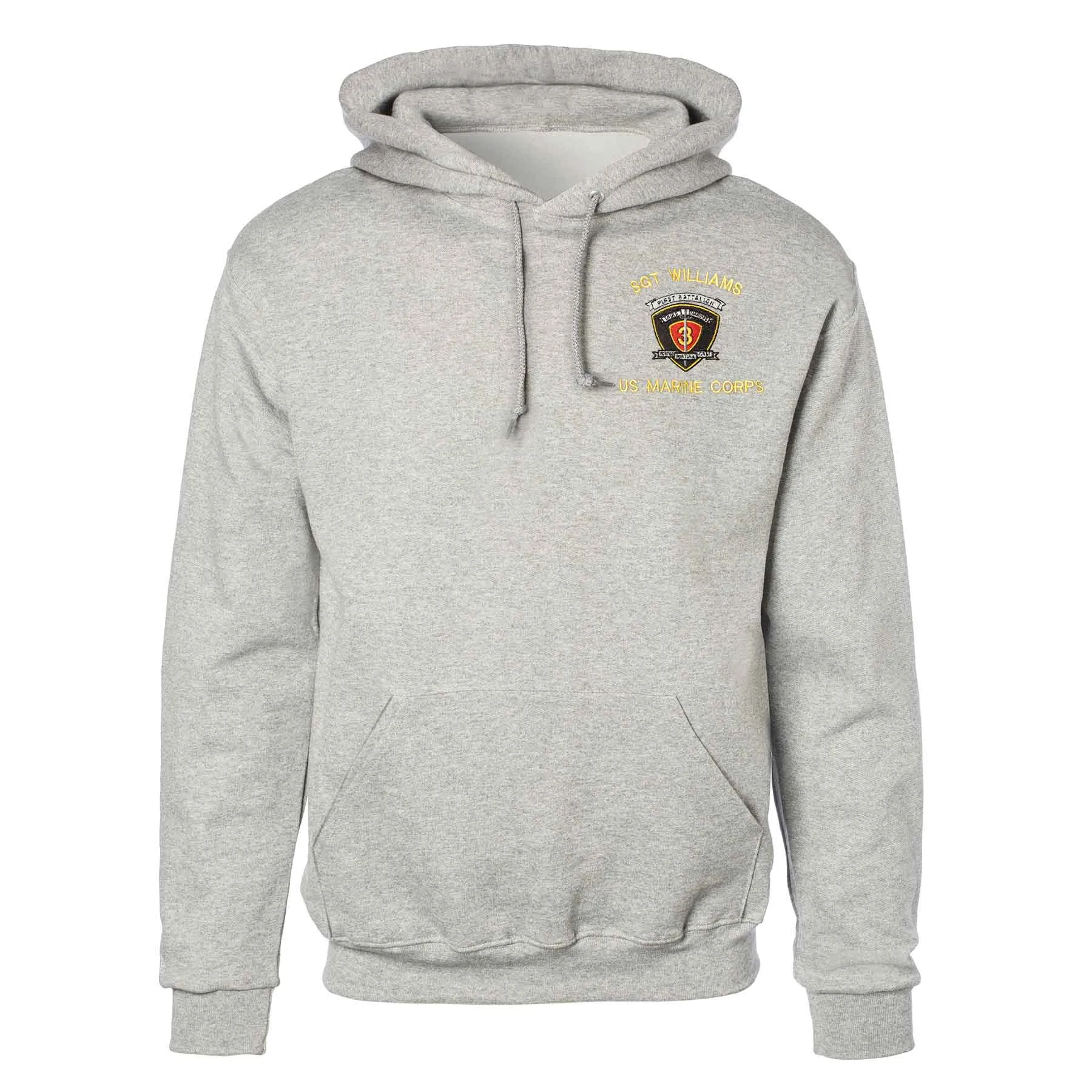 1st Battalion 3rd Marines Embroidered Hoodie