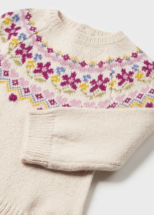 2311- Sweater for baby girl - Chickpea