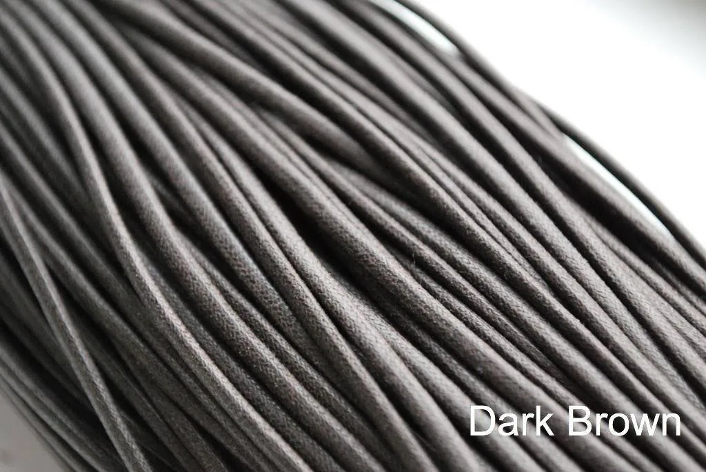 2mm Waxed Round Dress Shoe Laces