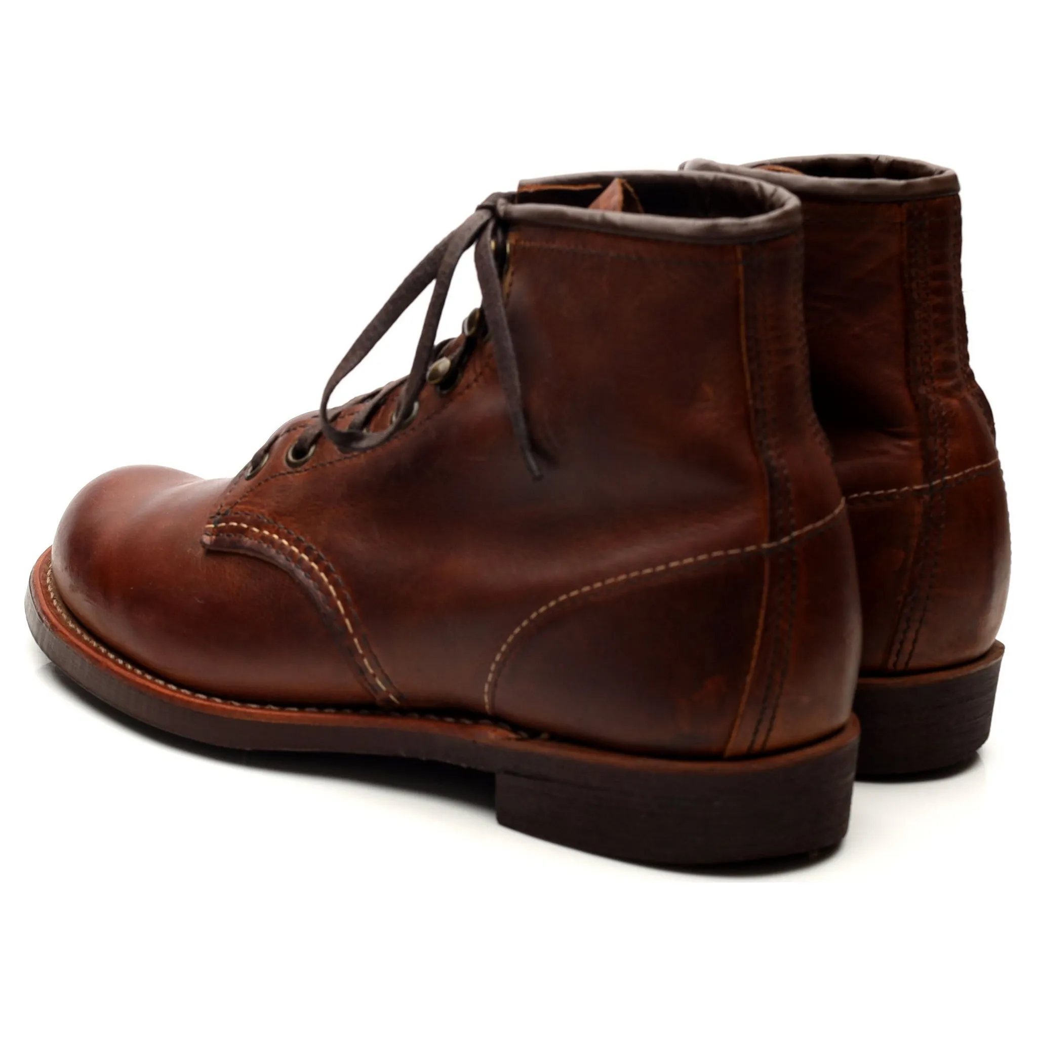 '3343' Brown Leather Blacksmith Boots UK 7 US 8