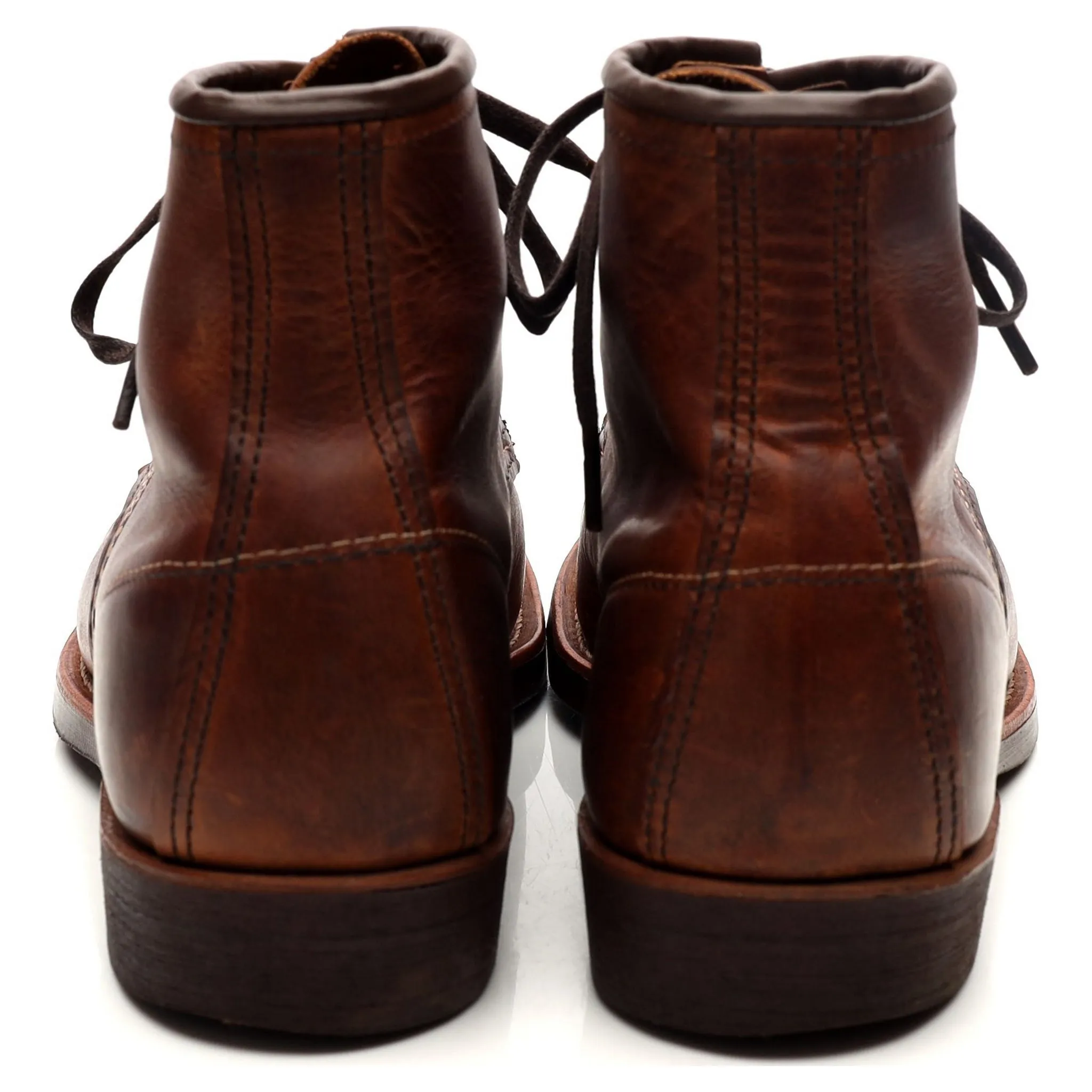 '3343' Brown Leather Blacksmith Boots UK 7 US 8