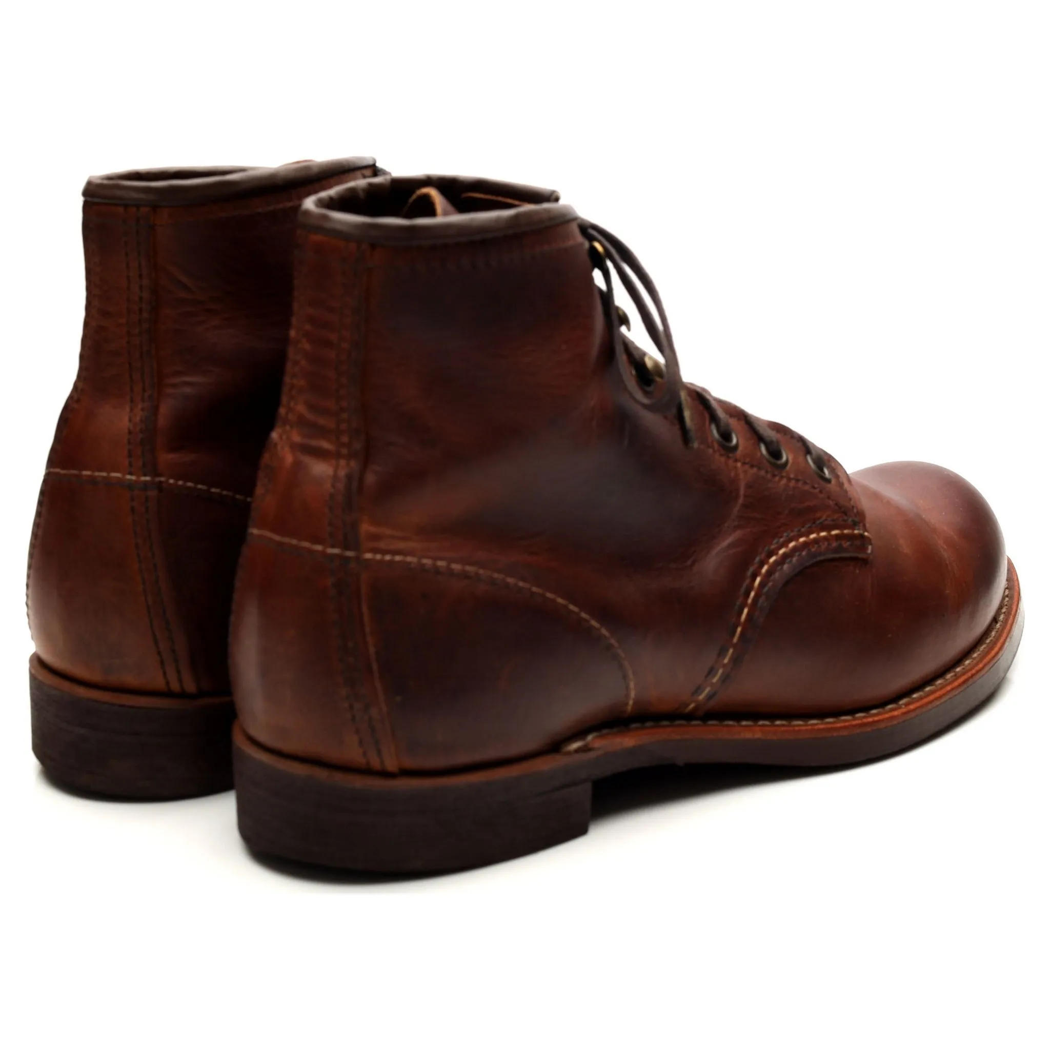 '3343' Brown Leather Blacksmith Boots UK 7 US 8