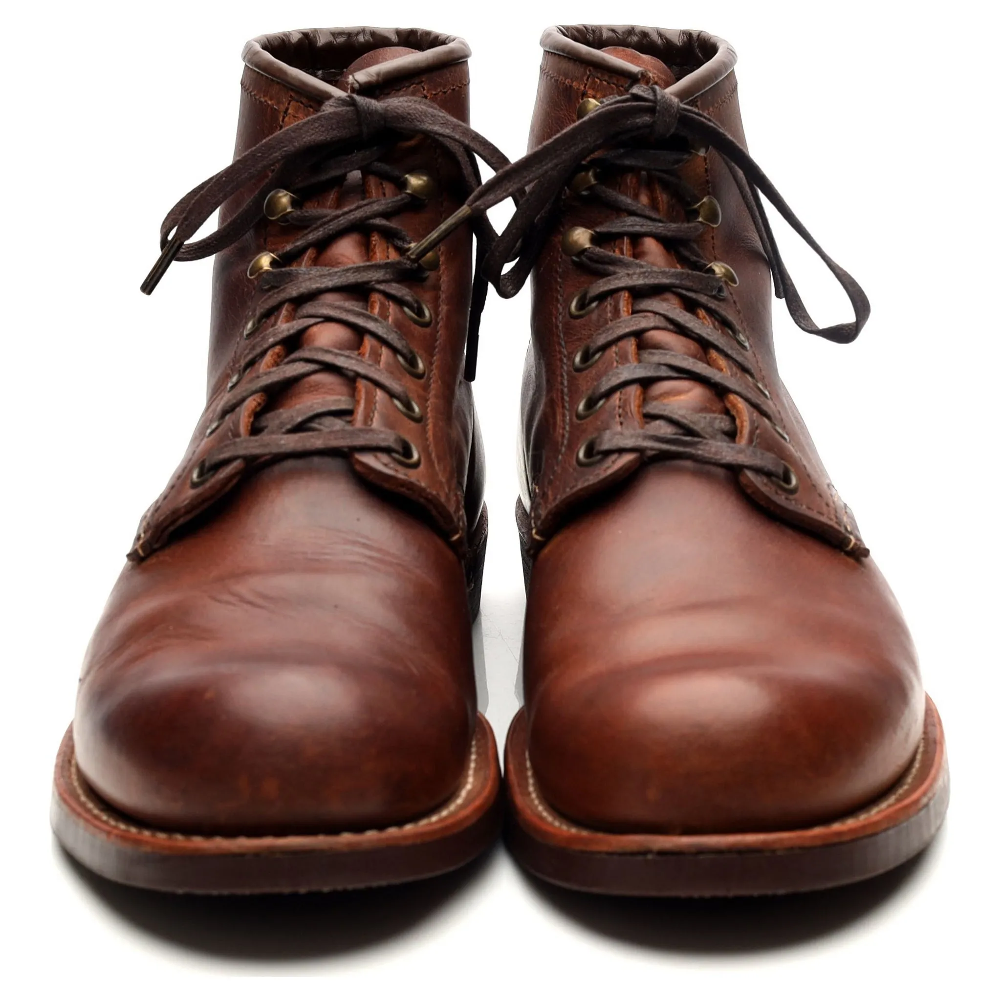 '3343' Brown Leather Blacksmith Boots UK 7 US 8