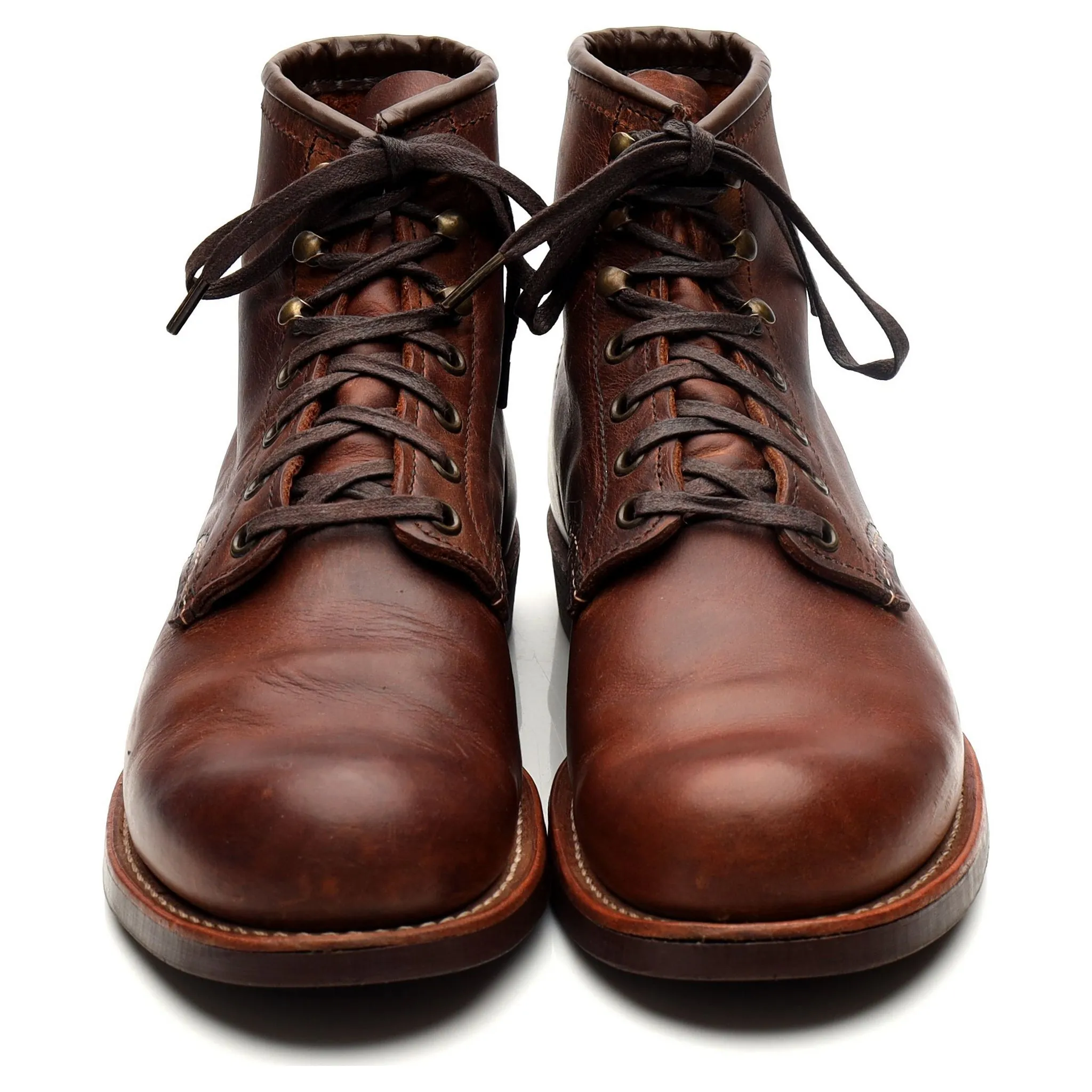 '3343' Brown Leather Blacksmith Boots UK 7 US 8