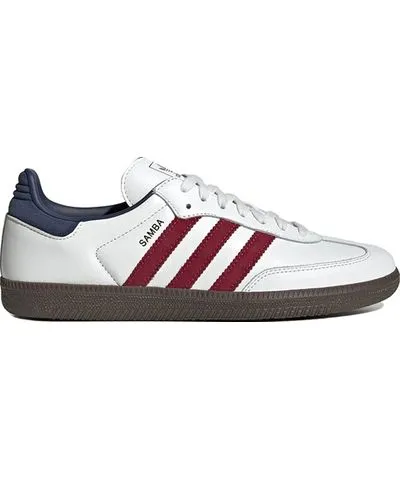 adidas Mens adidas Samba OG Athletic Shoe - Core White / Team Victory Red / Night Indigo