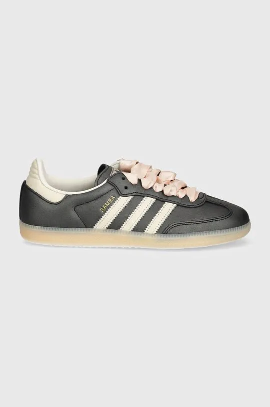 adidas Samba OG Black Pink Ribbon Laces IH8047