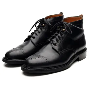 'Alexander' Black Leather Boots UK 7 F