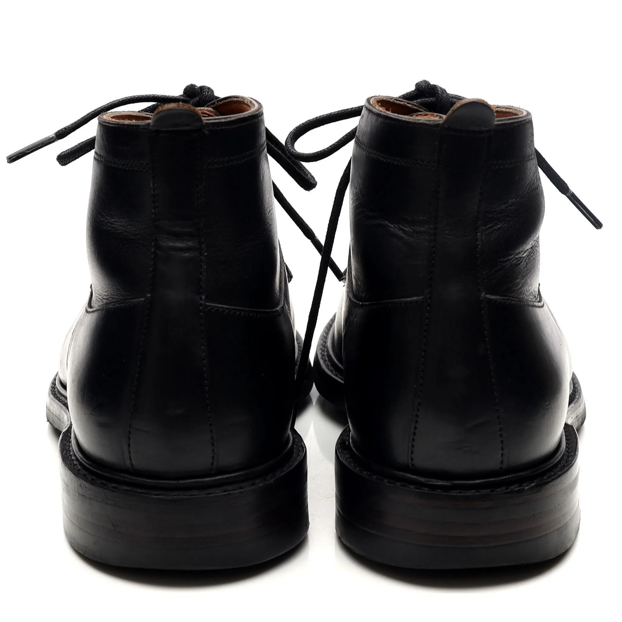 'Alexander' Black Leather Boots UK 7 F