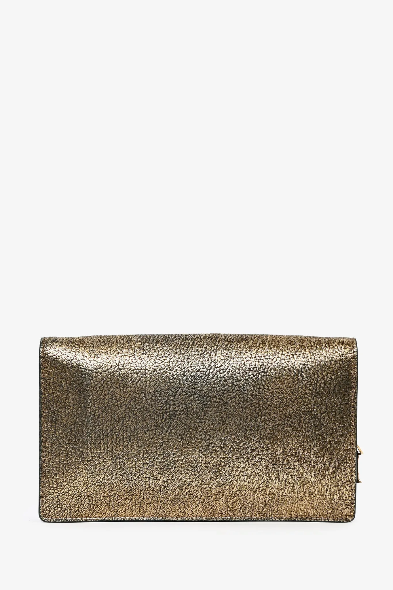 Alexander McQueen Gold  Leather Crossbody Bag