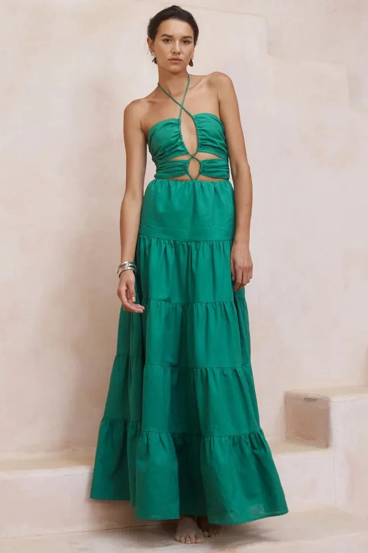 Alisia Maxi Dress - Emerald