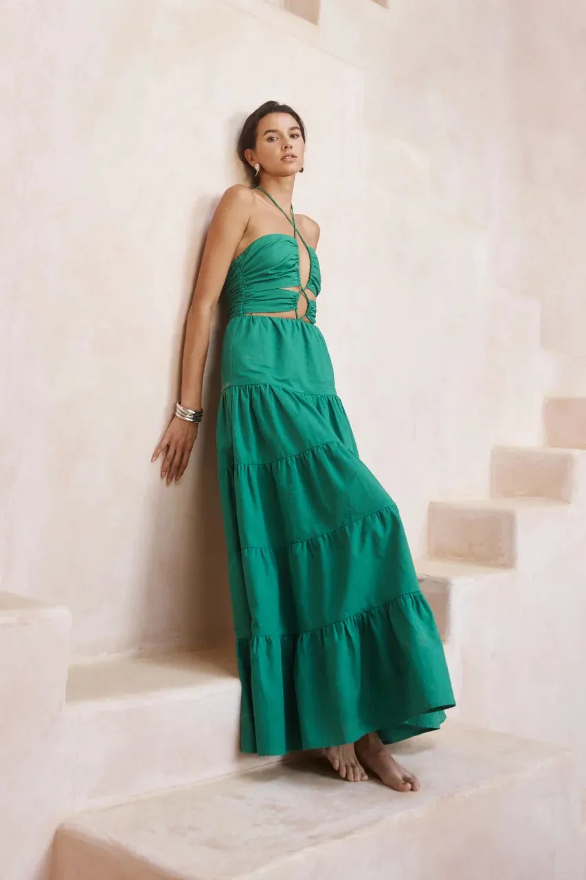 Alisia Maxi Dress - Emerald