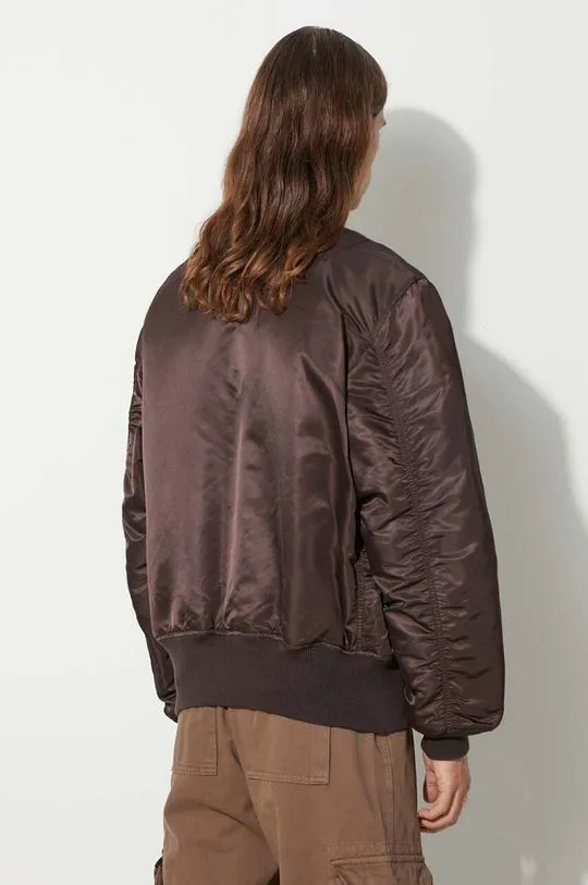 Alpha Industries reversible bomber jacket MA-1 men's brown color 100101.696