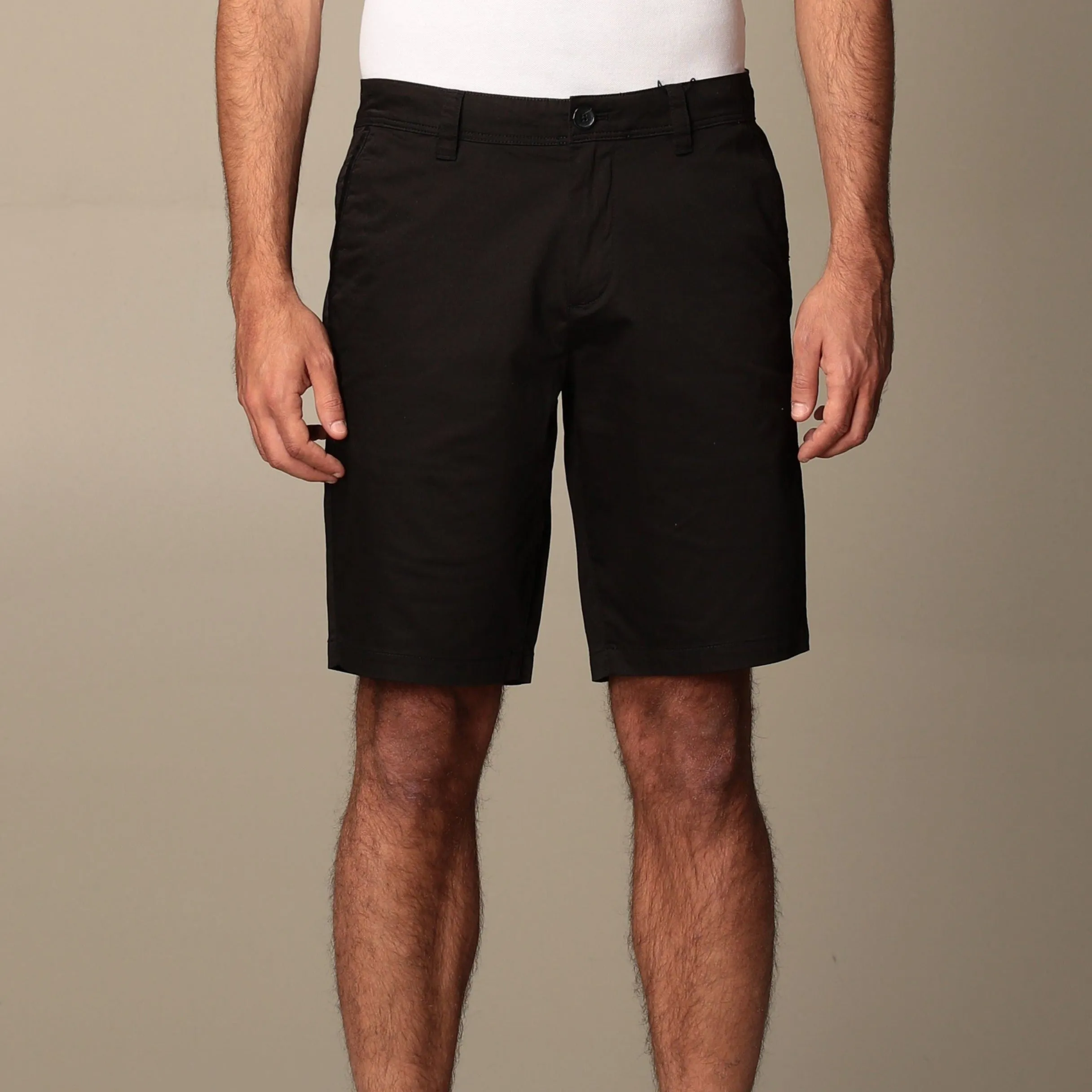 Armani Exchange Black Chino Shorts