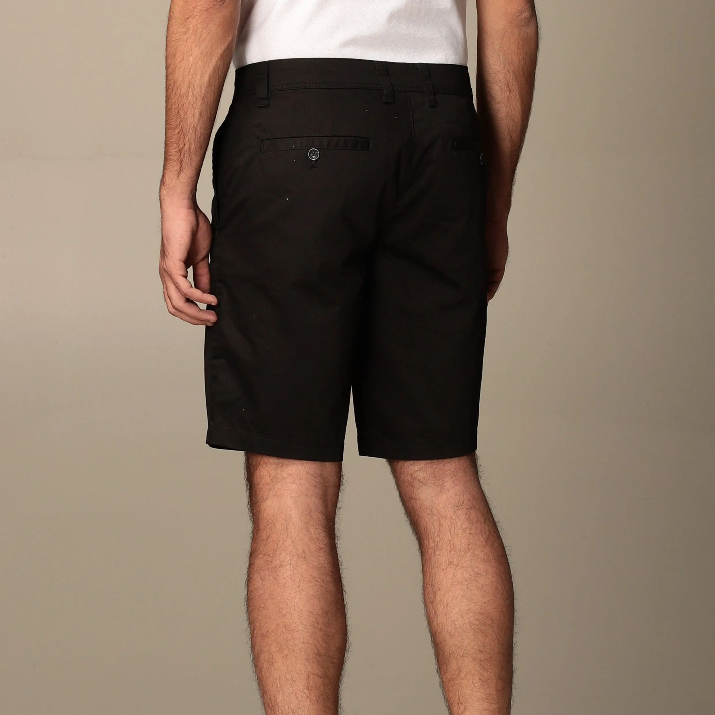 Armani Exchange Black Chino Shorts