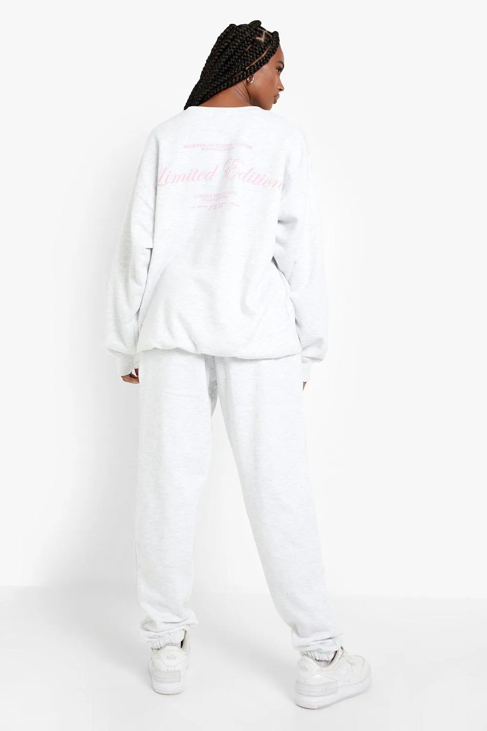 Back Print Sweater Tracksuit