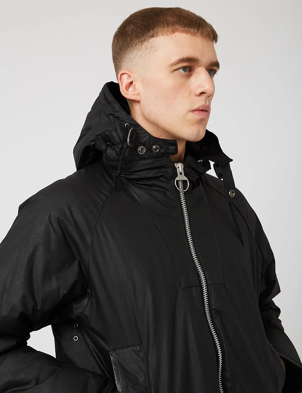 Barbour Scalpay Hunting Wax Jacket - Black