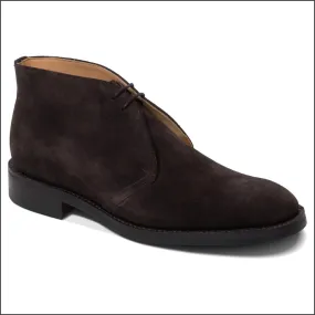 Barker Sandwell - Dark Brown Suede Chukka Boot^