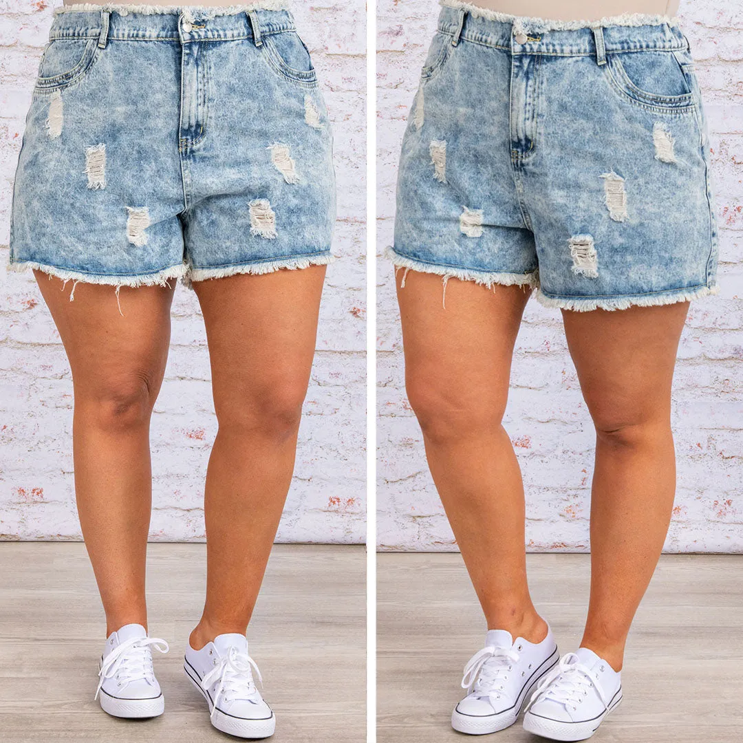 Beach Hangout Shorts, Denim