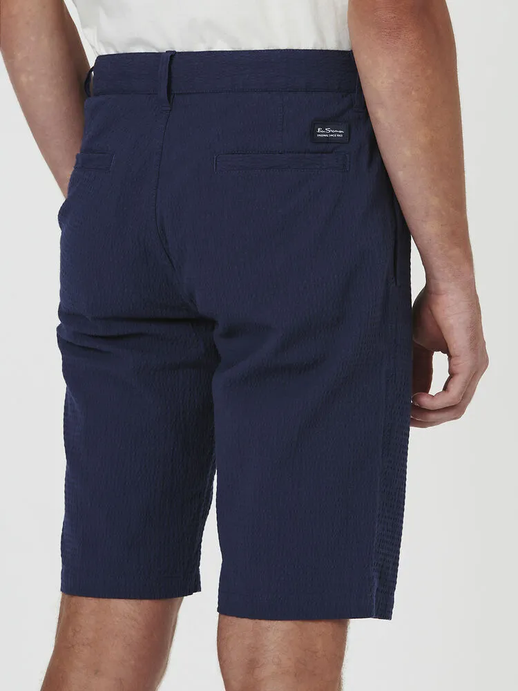 Ben Sherman - Seersucker Short Dark Navy