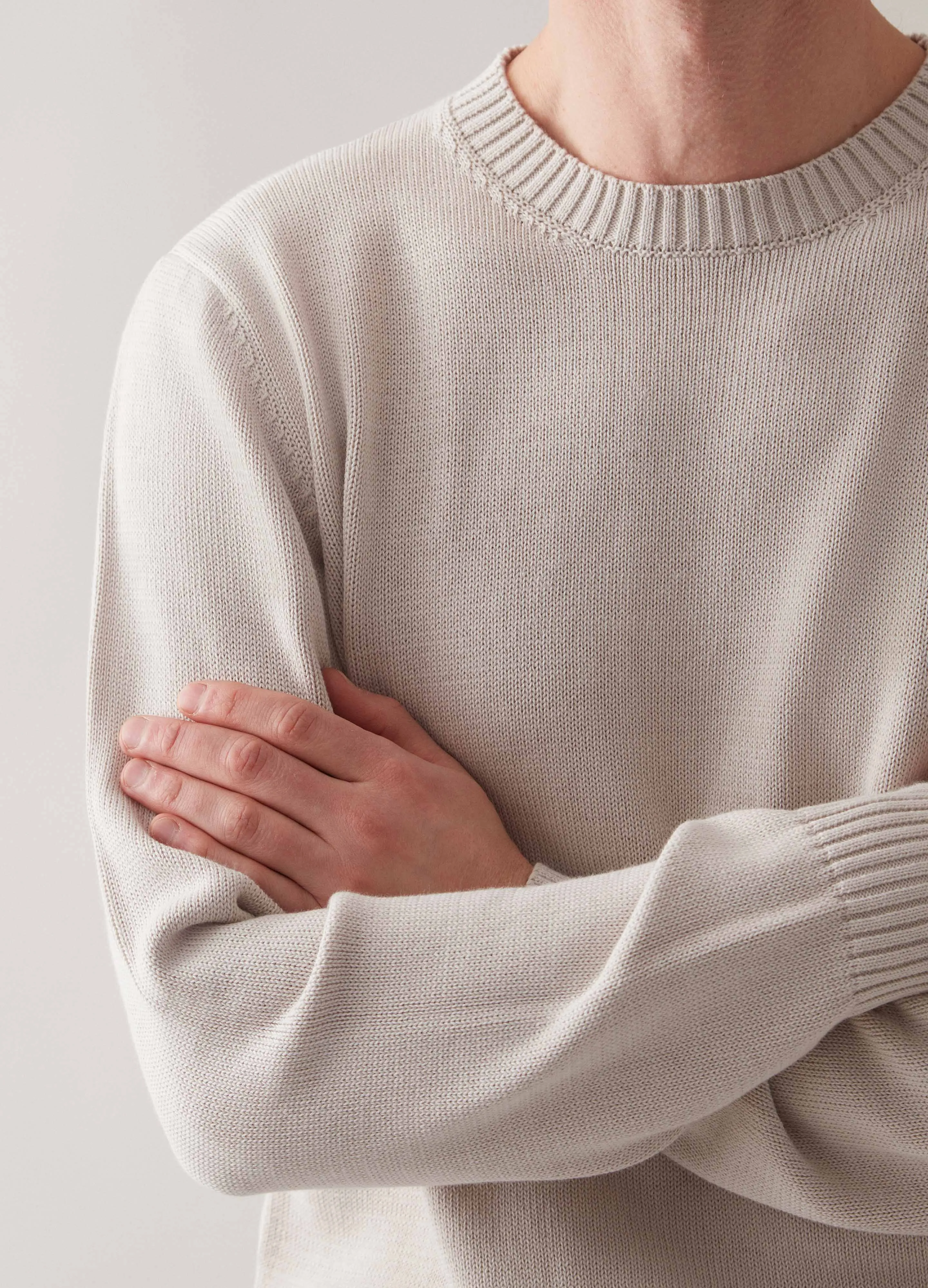 Bert Crewneck Sweater - Cream