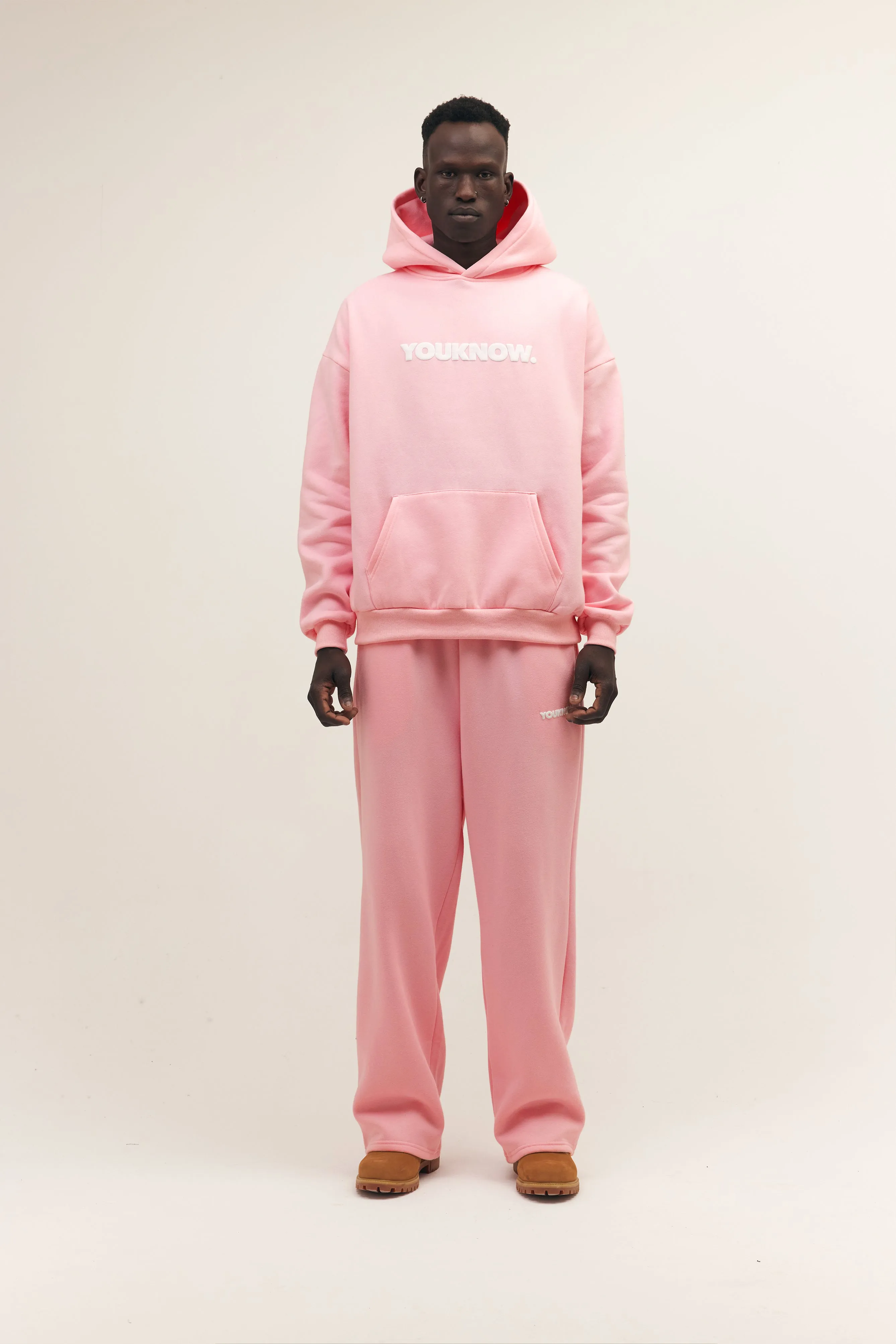 BLOCK HOODIE | PINK