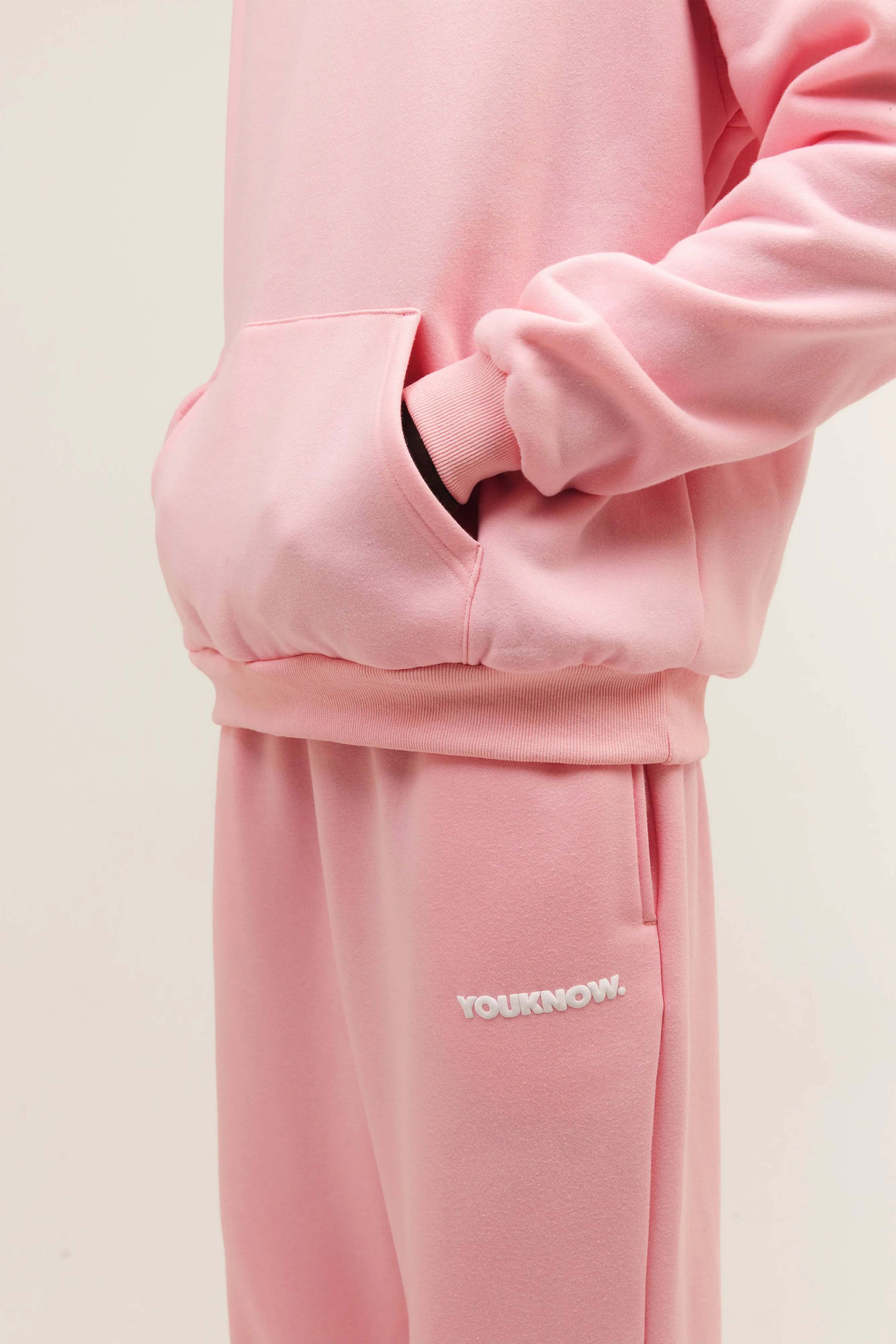 BLOCK HOODIE | PINK