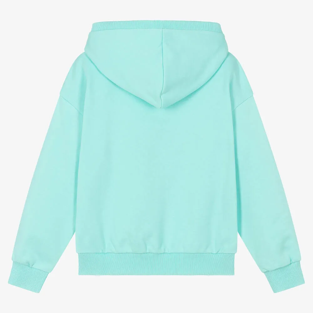 Blue Cotton Mountain Teddy Bear Hoodie