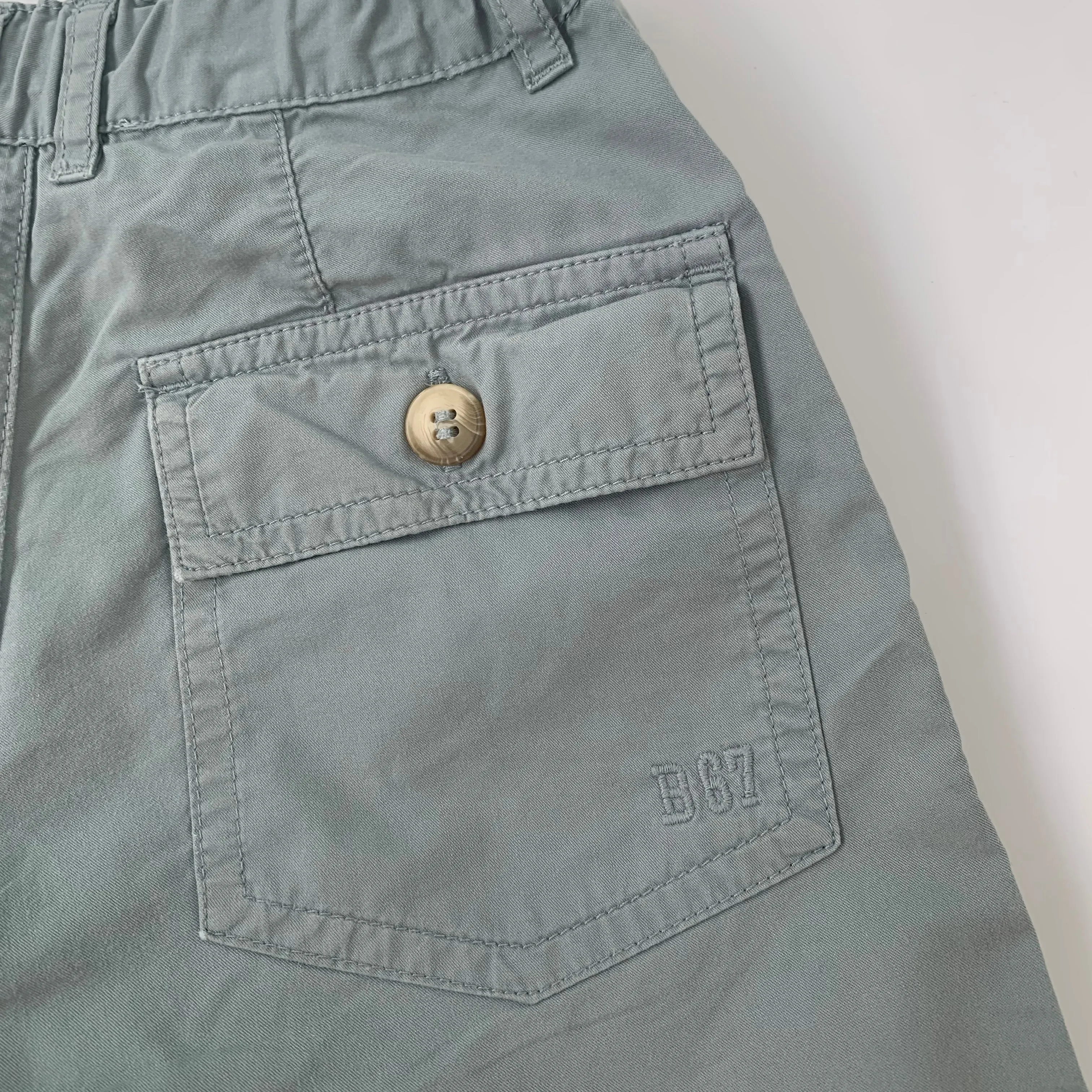 Bonpoint Duck Egg Chino Shorts: 4 Years