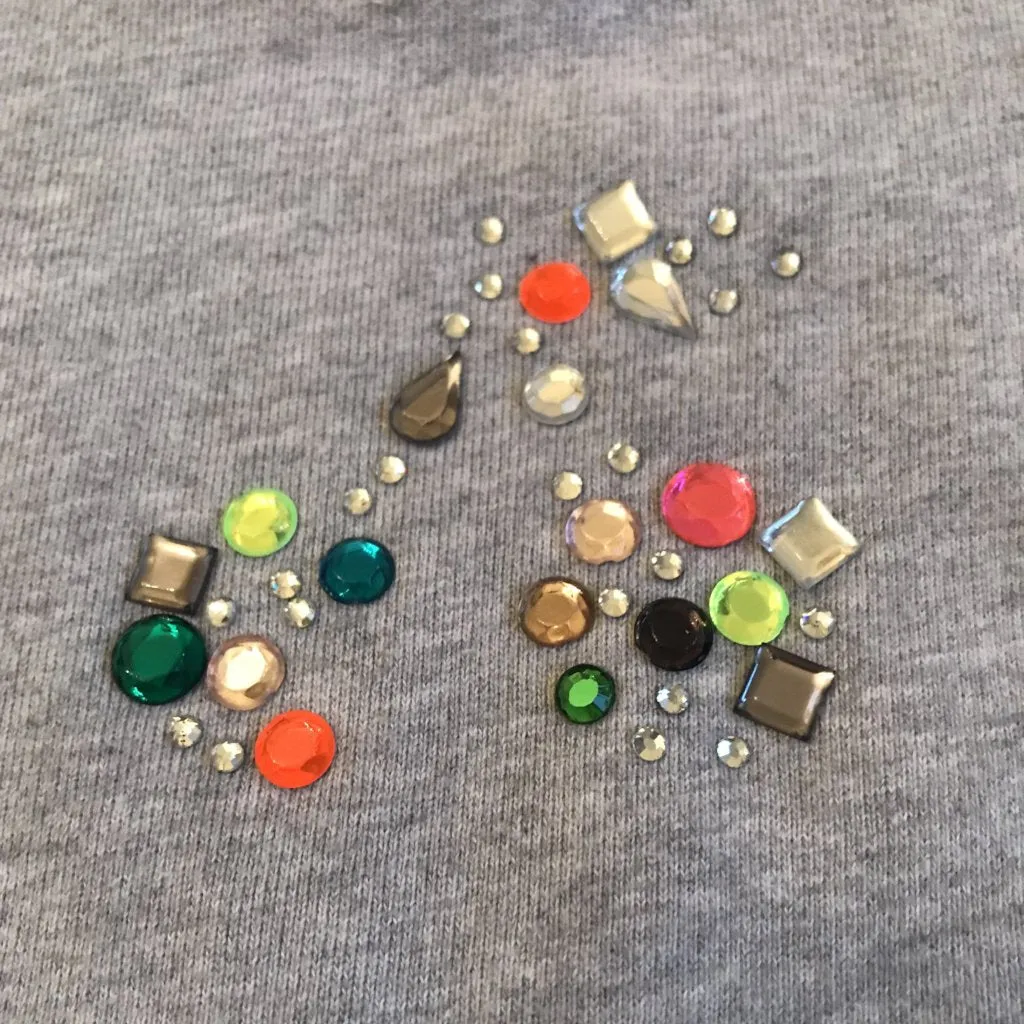 Bonpoint Grey Sweatshirt With Crystal Cherry Embellishment: 6 Years