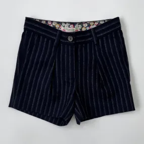 Bonpoint Navy Shorts With Liberty Print Trim: 6 Years (Brand New)