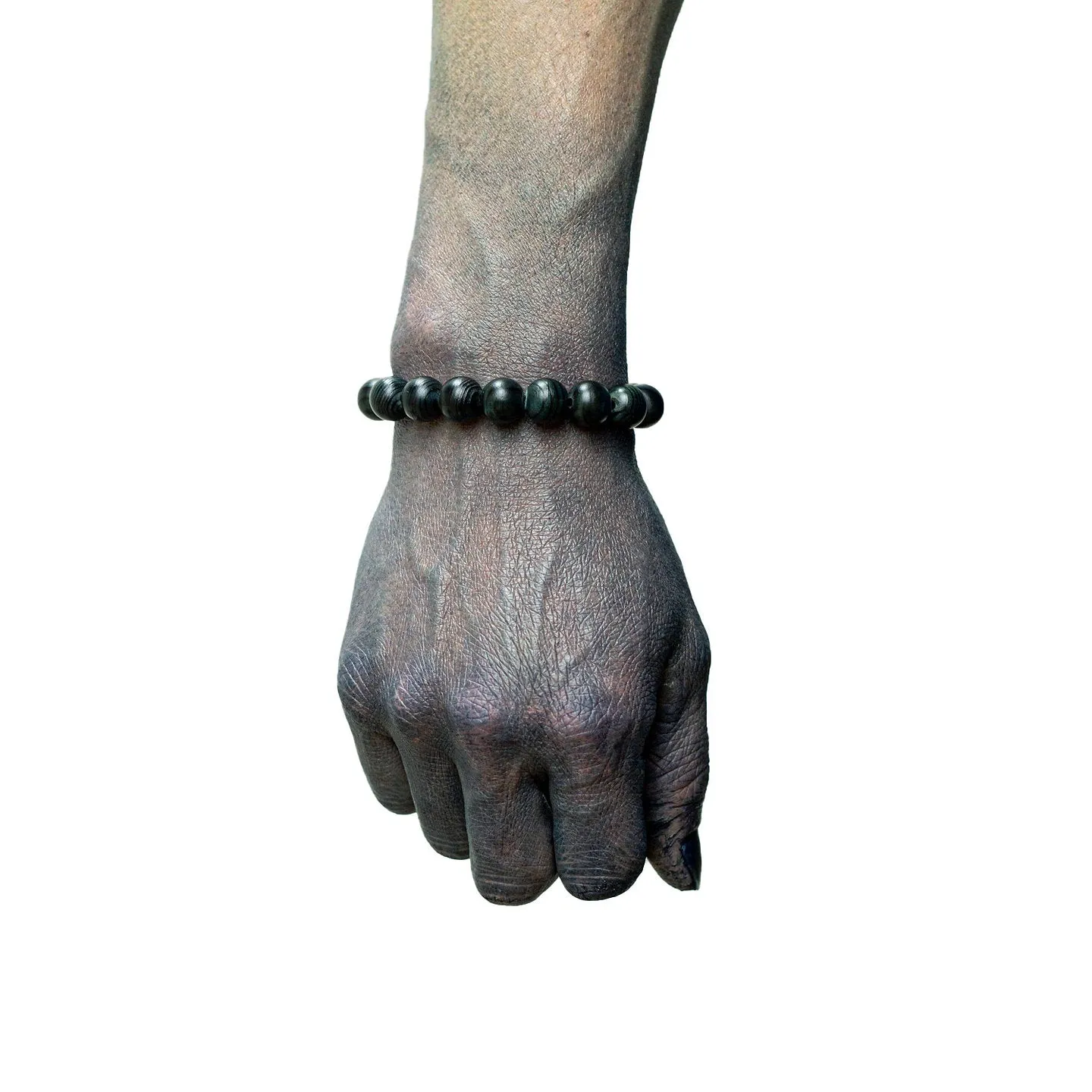 Buaisou Indigo Yakusugi Bead Bracelet +