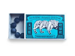 Buaisou Indigo Yakusugi Bead Bracelet