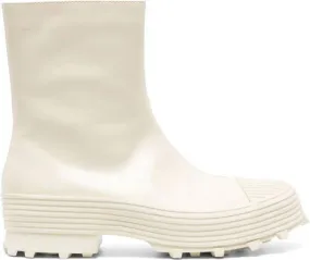 CamperLab Traktori leather ankle boots White