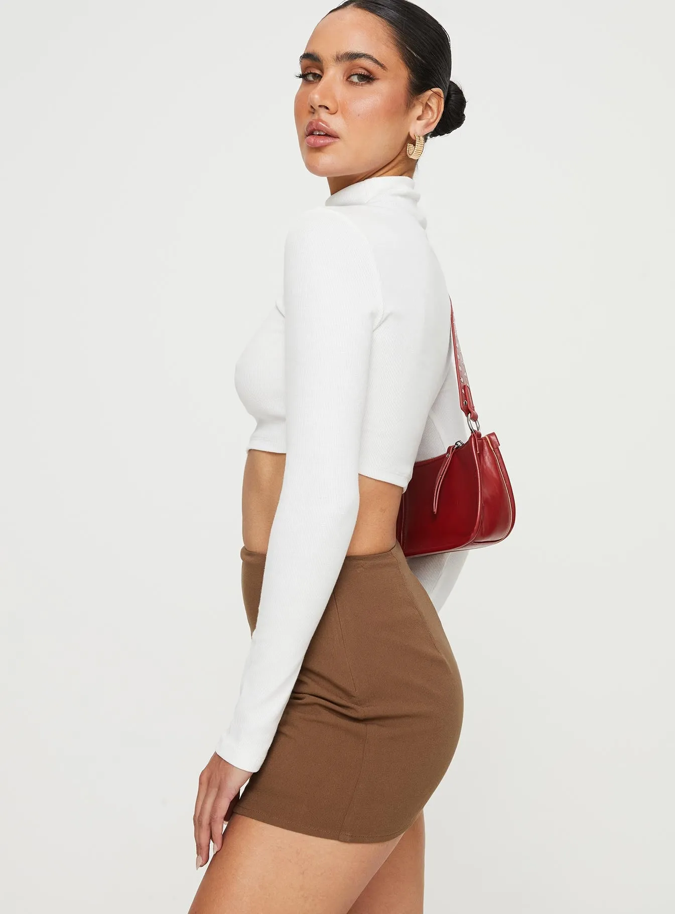 Caraliia Mini Skirt Brown