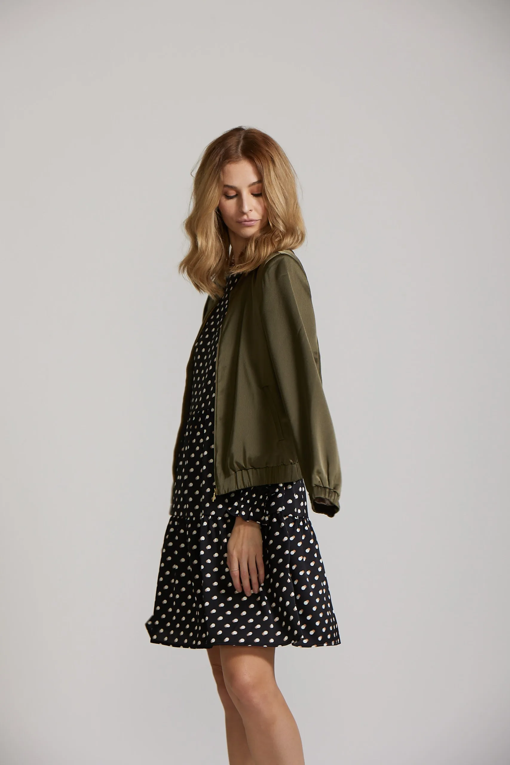 Carrie Dress - Black Spot print