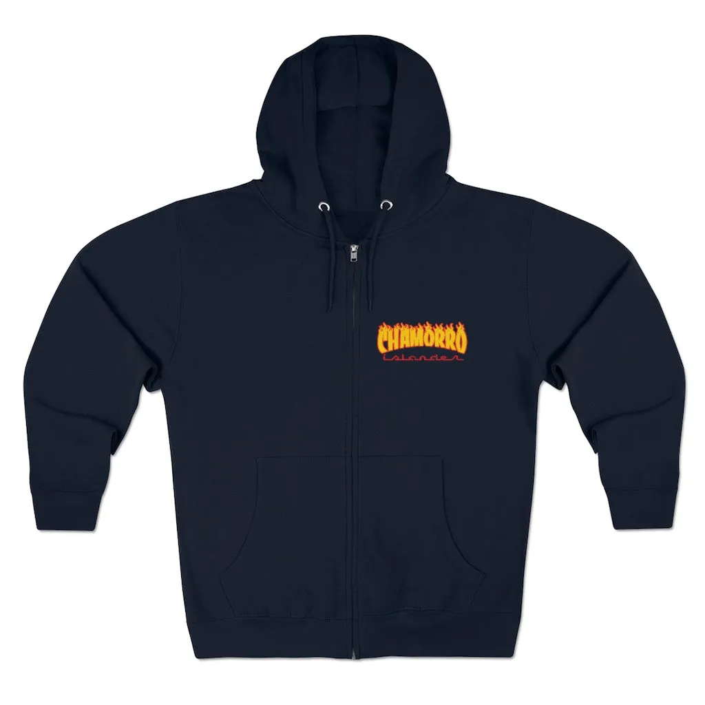 Chamorro Fire Unisex Premium Full Zip Hoodie