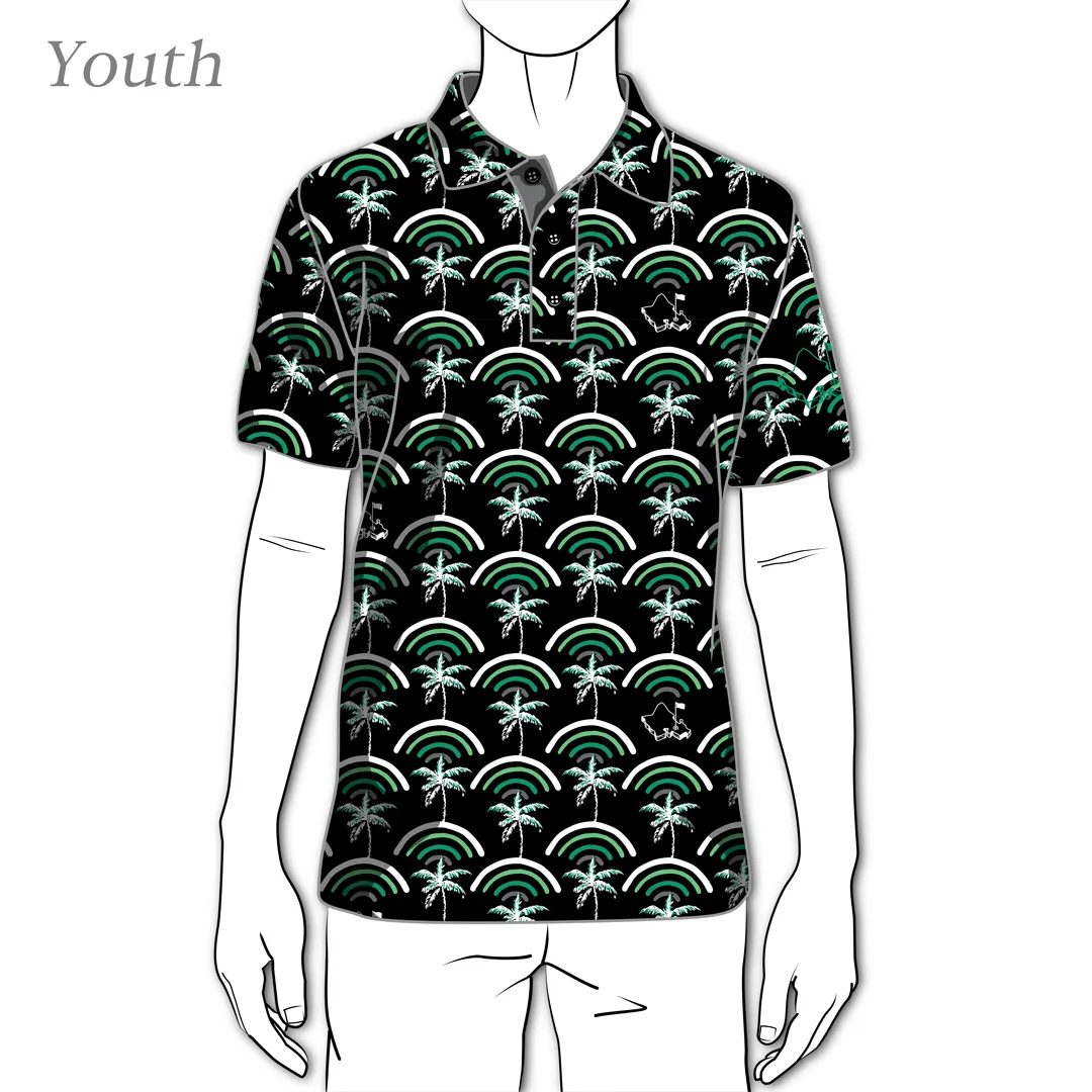 Cocobows Manoa - OGA Youth Polo -  Black Mint