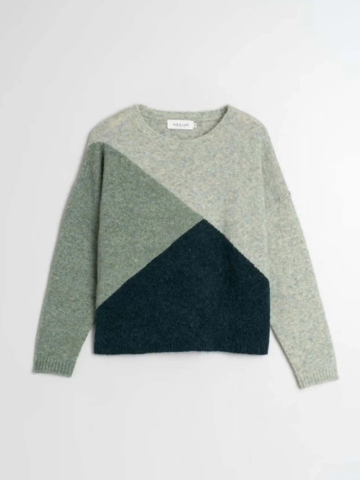 Colour Block Sweater - Verde