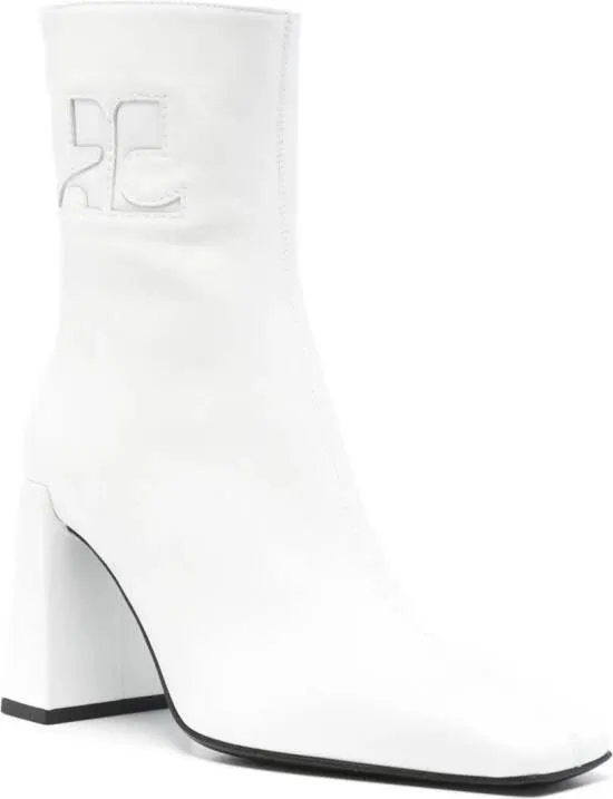 Courrèges Heritage ankle boots White