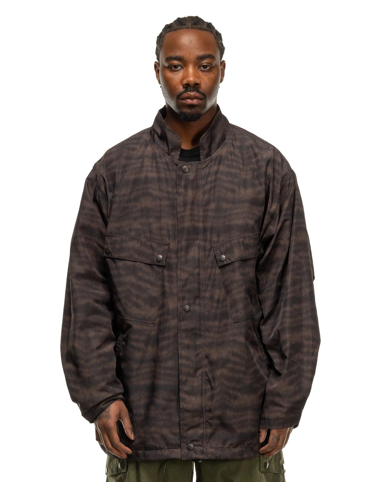 C.P. Jacket - Poly Taffeta / Animal Printed Black