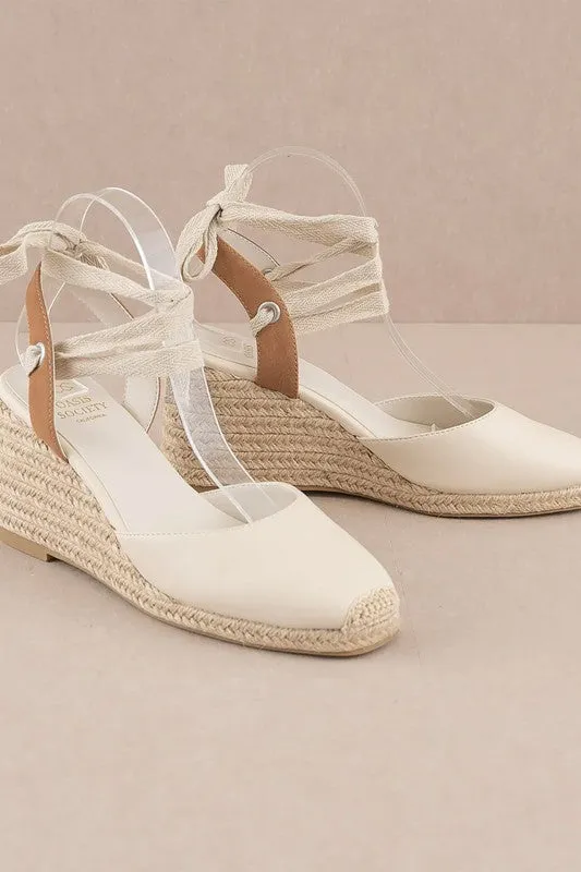 DALONDRA ESPADRILLE LACE UP WEDGE