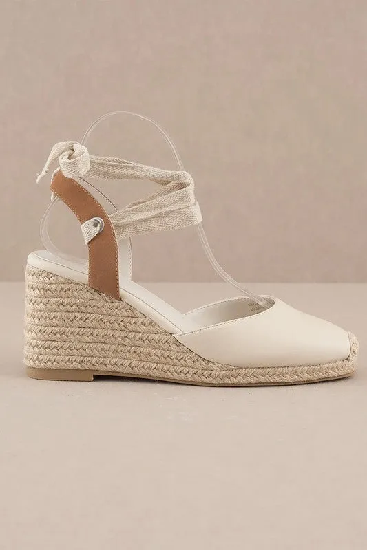 DALONDRA ESPADRILLE LACE UP WEDGE