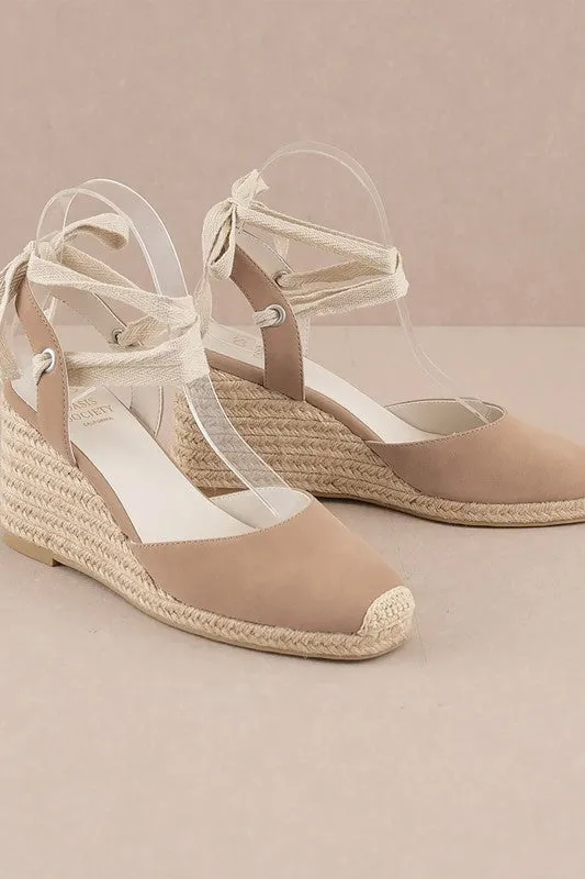 DALONDRA ESPADRILLE LACE UP WEDGE