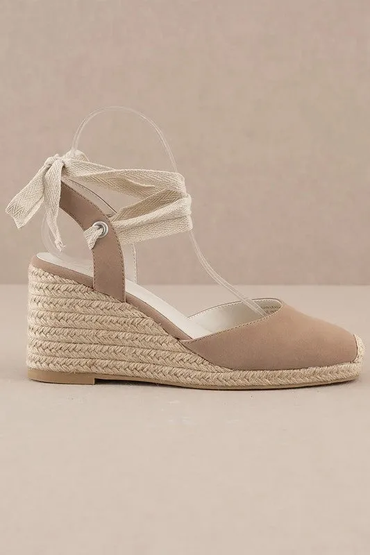 DALONDRA ESPADRILLE LACE UP WEDGE