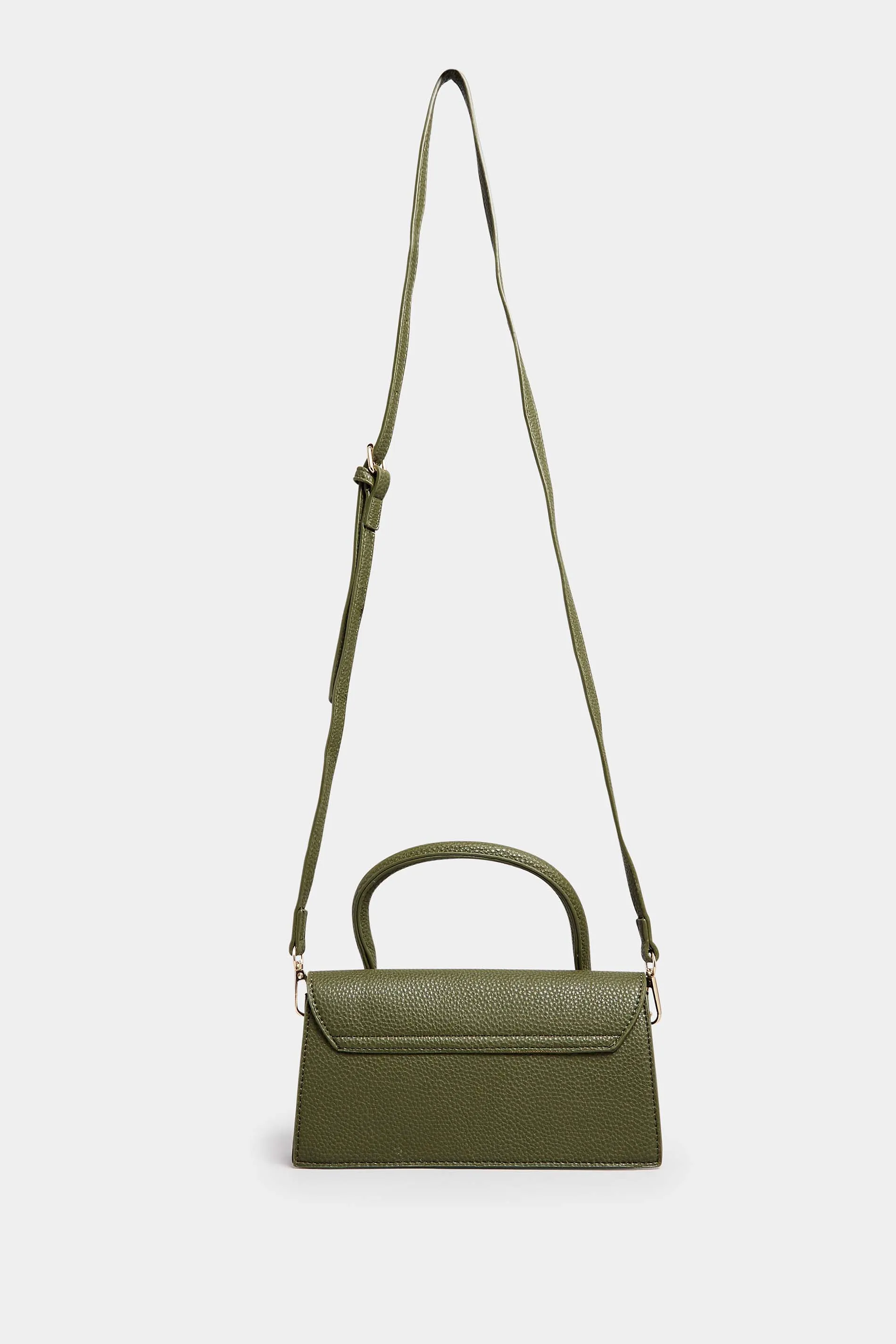 Dark Green Top Handle Crossbody Bag