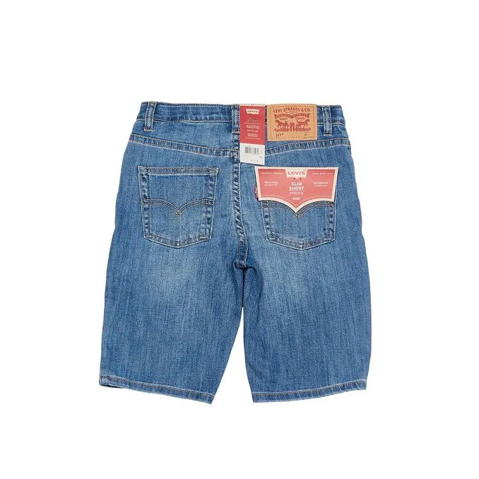 DENIM STRETCH SLIM FIT SHORTS Kid M0t Spit fire