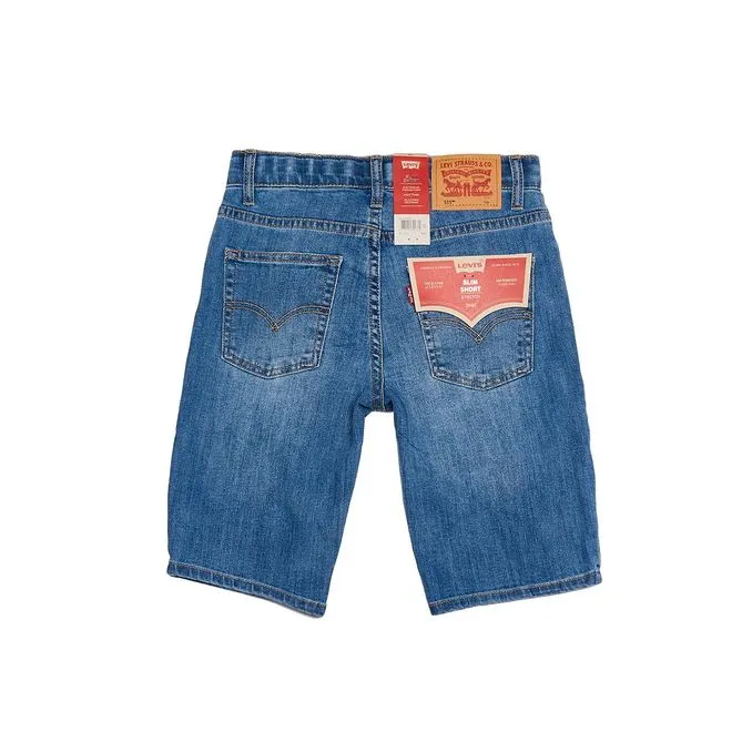 DENIM STRETCH SLIM FIT SHORTS Kid Spit fire