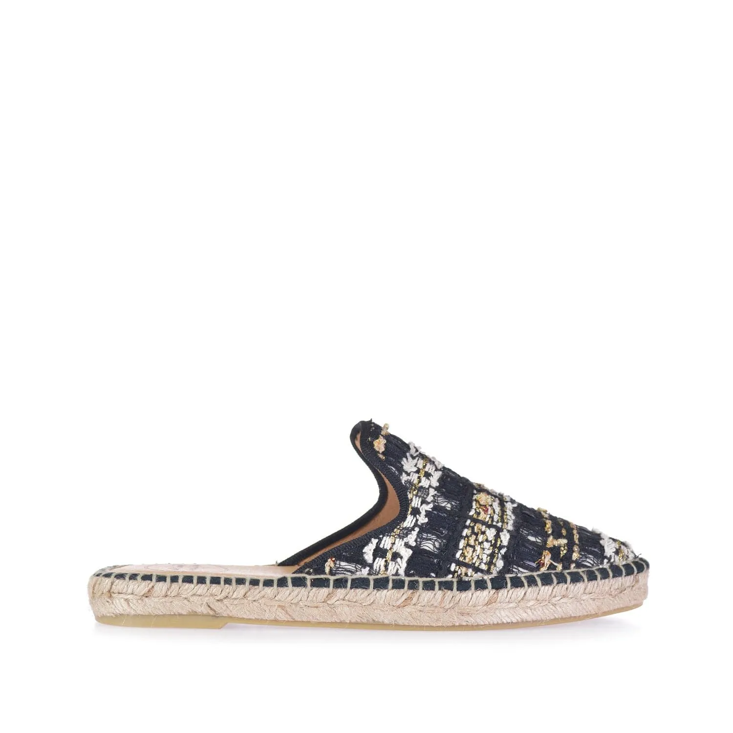 Embroidered Cotton Blend Wedge Espadrille for Women - Ona-CC