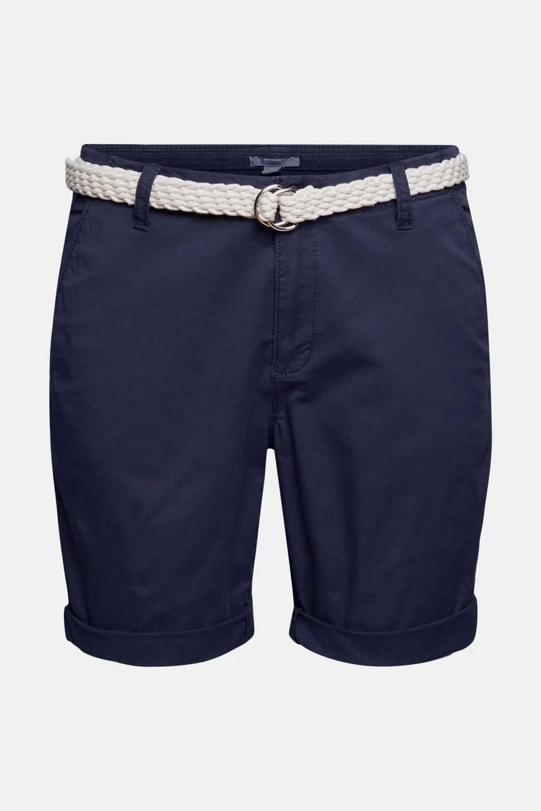 Esprit Chino Belled 8 Bermuda Shorts in Navy